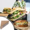 Afhaalcontainers 100 stuks venstergebak dessertpapier dozen sandwichverpakking