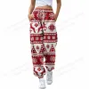 Pants Christmas Pants Women Fashion Joggers Wide Pants High Waist Straight Leg Trousers Snowman Cargo Pants Snowflake Sweatpant Bottom