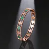 Pulseira de designer para mulheres homens moda luxo trevo de quatro folhas pulseiras de jóias 18k rosegold titânio diamante pulseiras de unhas para mulheres presentes de feriado