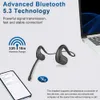 Bluetooth avec microphone amovible, casque sans fil antibruit pour téléphones, ordinateurs portables, PC, écouteurs ouverts pour réunion de bureau, course à pied