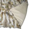 MS Softex Coperta in pelliccia di coniglio naturale Patchwork Real Throw Factory OEM Cuscini morbidi 211227186n