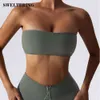 Lu Align Lemon Tops Deportes Fiess Íntimo Mujeres Sin Tirantes Bustier Bandeau Transpirable Envuelto Pecho Ropa Interior Yoga Bra Gimnasio Jogger Deportes