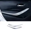 Interior Accessories For Toyota Corolla E210 2024 Hybrid ABS Carbon Car Door Handles Frame Strip Decoration Cover Trim Stickers