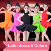 Scene Wear Latin Dance Dress for Girls Competition Ballroom Dancing Salsa Samba Cha Tango Sleeveless Line Practice Costume Child Child Child