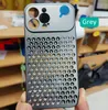 Aluminum Alloy Heat Dissipation Cooling Metal Case For iPhone 12 13 14 15 Pro Max Heat Dissipation Honeycomb Holes Breathable