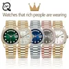 Orologio Wristwatches Mens 자동 기계식 시계 36/41mm 904L 풀 스테인레스 스틸 다이아몬드 베젤 방수 발음 골드 시계 Montre de Luxe DH