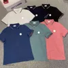 Designer-Polohemd der französischen Marke für Herren, luxuriös, für Herren, Sport, Sommer, Damen, Trend, rein, atmungsaktiv, Größe S/m/l/xl/xxl/xxxl, Farbe: Rosa, Schwarz, Weiß, Dunkelblau