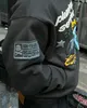 Streetwear Kırık Gezegen Hoodie Y2K Erkek Sweatshirt Hip Hop Karikatür Grafik Puf Puf Baskı Büyük Boy Gotik Pullover 240301