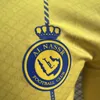 Långärmade spelare fans Saudiarabien Al Nassr Soccer Jerseys 2023 2024 Ronaldo Mane Brozovic Fofana Alex Telles A.Talisca Laporte Otavio 23 24 Fotboll Full skjorta