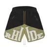 RHude Shorts Designer Herren Shorts Basketball Kurzhose Luxurys Sommer Beach Palm Letter Mesh Street Mode -Jogginghose