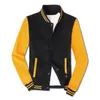 Vestes pour hommes Casual Sport Baseball Veste Poches Revers Cardigan extérieur Snap Fermeture Hommes Printemps Automne Mode Pull Streetwear