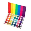 Großhandel Make-up Matte Glitter Lidschatten Pallete Macaron Regenbogen Helle Neon Pigment Lidschatten Palette Private Label Kosmetik 240226