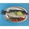 Disposable Dinnerware 20pcs Aluminium Foil Tray Serving Plates Oval Tableware Dishes For Catering Banquet Parties