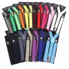 25 cm Unisex Suspendend Pas Vintage Mężczyźni Koszula Suspendend Stay Fashion Solid Color Struste