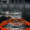 8.2in, Glas Perkolator Bong, Recycler -Glas -DAB -Rigs mit Quarzknaller, Farbwinkelglasrohre, Borosilikatglaswasserrohre, Glasschiffe, Raucherzugriffszugriffszugriffe