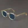 Солнцезащитные очки Johnny Depp Man Lemtosh Поляризованные солнцезащитные очки для женщин Элитный бренд Винтаж Желтая ацетатная оправа Ночные очки 220920259M