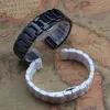Bracelets de montre Bracelets de montre 12mm 14mm 16mm 18mm 20mm 22mm blanc pur bracelet en céramique bracelet Bracelets Ladys ceinture mode accessoires lumineux254u