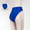 Women's Panties High Waist Glossy Satin Seemless Breathable Underwear Sexy Lingerie Wet Look Underpants Knickers Shiny Bottoms