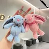 Kawaii Bunny Plush Soft Studed Animal-keykain big-eared easter bunny keychain
