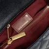 7Aデザイナーバッグキャビアカウハイドシングルショルダーフラップ財布26cmシングルハンドル女性のハンドバッグ付き高品質