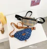 Barn designer handväskor höst baby pojkar flickor rutiga byte handväska europa stil barn blomma tryckt bröstsäck mode accessorie3187811