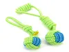Pet Supply Dog Toys Dogs Chew Teeth Clean Outdoor Traning Fun Playing Green Rope Ball Toy For Large Small Dog Cat 712293677304