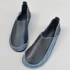 Casual Shoes Men's Slip On Man Loafers Genuine Leather Male Flat Summer Barefoot