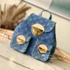 10a toppkvalitet denim väska designer väska hobo axel väskor kvinnor purses crossbody blue denim blommor tote lyxhandväskor