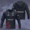 Sudadera con estampado 3D de F1 Racing para hombre, chaqueta del equipo de carreras rojo 2024, Sudadera con capucha para niños, jersey de toro informal con cremallera, gran oferta 2024