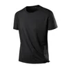 Mens T Shirts Casual Men t-shirt Summer Fashion Design Slim Fit Soild Mesh T-shirts Male Topps Tees Kort ärm Gym Skjorta för