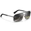 Carfia hommes lunettes de soleil polarisant attitude luxe métal classique mode lunettes de soleil carré brillant pistolet or