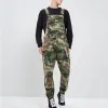 Camouflage Jeans Herfst Heren Overalls 2023 Mannen Casual Losse Lange Denim Broek Splice Rechte Rompertjes Plus Size Lange Jeans