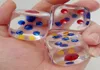 24mm 6 -sidiga kristalldnar Transparent Clear Dice Kids Party Games Children Education Toy Drink Game Högkvalitativ N29773824