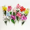 Fleurs décoratives 1 paquet Simulation Phalaenopsis Bouquet orchidées artificielles décorations de fête de mariage maison bureau ornements de bureau