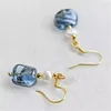 Boucles d'oreilles pendantes en perles baroques naturelles, breloque en cristal coloré, Design Original romantique, aiguille en argent 925 scintillante, bijoux pour dames