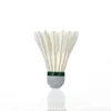 12pçs peteca profissional durável para badminton, bola de penas de ganso branco, acessórios esportivos de raquete king 6e 240304