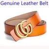 Berömda bältesbälten Män äkta läderbältet Metal Buckle Brand Luxury Master Belts For Men Work Business Cowskin Men Designer Belts For Women 38mm With Original Box V68