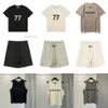 Mens T Shirt Essentialshorts Tshirt Veste Short Pant Essentialsweatshirts Letter Pure Womens Hooded Pullover High Quality Sleeveless Tank Top T Shirt Man Veste 48