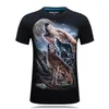 T-shirt de créateur T-shirt pour hommes en coton à manches courtes pour hommes 2024 Conception de motif 3D Gorille Lion Loup motif animal Tiktok Boom même T-shirt ample