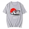 Jdm t-shirt voiture dérive Rx-7 coucher du soleil homme Manga imprimé lit bébé