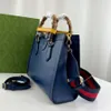 10A حقيبة مصممة كبيرة حقيبة Crossbody حقائب 35 سم Bamboo Bag Bag Fashion Bag Bag Bag Blue Luxury Bag حقيبة مصمم عالية الجودة أكياس هدايا مربع التغليف