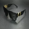 Lunettes de soleil d'été homme femme lunettes de mode monture carrée design unisexe 4369 noir gris rectangle lunettes de soleil pour hommes UV400 qualité supérieure277C