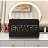 Cosmetic Bags Letter Embroidery Bag Breathable Corduroy Make Up Large Capacity Waterproof Travel Storage Women