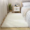 Tjocka fluffiga mattor för vardagsrum Dekor Bäddsavglas Varma plyschgolvmattor Barn Spela Silky Furry Carpet Grey 240226
