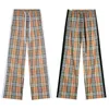 BB Designer Casual Striped Spodnie głęboko plasterowe druk literowy dla mężczyzn i kobiet luźne wszechstronne spodnie proste S-xl