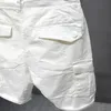 Pantalones cortos de mezclilla de diseñador para hombre de lujo lavados coreanos Pantalones cortos de mezclilla para verano Novio Estiramiento Pantalones cortos de algodón de carga blancos rectos 240306