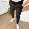 Pantaloni da uomo Pantaloni da uomo Tinta unita Super Soft Pencil Slim Fit Vita media