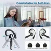 Wireless Bluetooth Headset with Noise Cancelling Microphone for Cell Phones and Computers