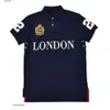 Męskie polo wysokiej jakości projektanta miasta koszulki men haftowa bawełna londyńska marynarka wojenna nowojorska moda mody
