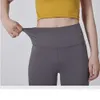 Lu Align Pant Lemon and Sports Yoga Lady Leisure Bell-Bottoms Highwaist Pants Gratis frakt Promotion Lycra Tyg har den ursprungliga gymnastiknedjan